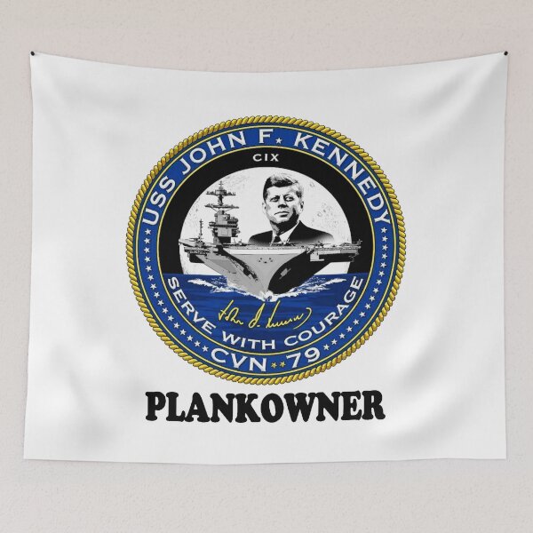 Item preview, CVN 79 PlankownerCrest for Light Colors designed and sold by Nikki SpaceStuffPlus.