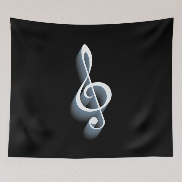 Item preview, Treble Clef Music Lover's T-Shirt designed and sold by lucidfrog.