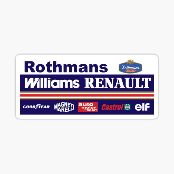 Vintage F1 Sticker fini brillant