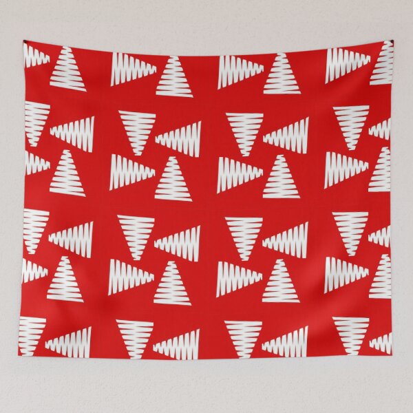 Item preview, Modern Abstract Christmas Tree Pattern designed and sold by Poetic Patterns Studio.