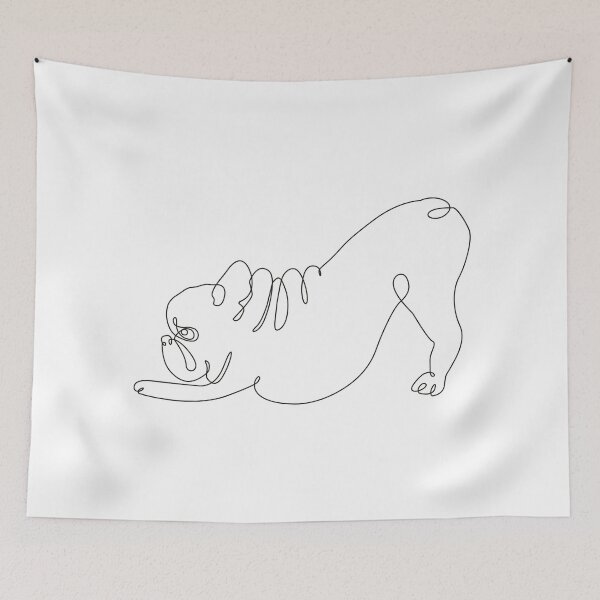 Item preview,  One line Frenchie Downward Dog designed and sold by Huebucket.