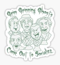 Grim Grinning Ghosts Sticker