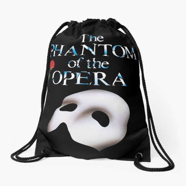 the great phantom of opera show Drawstring Bag