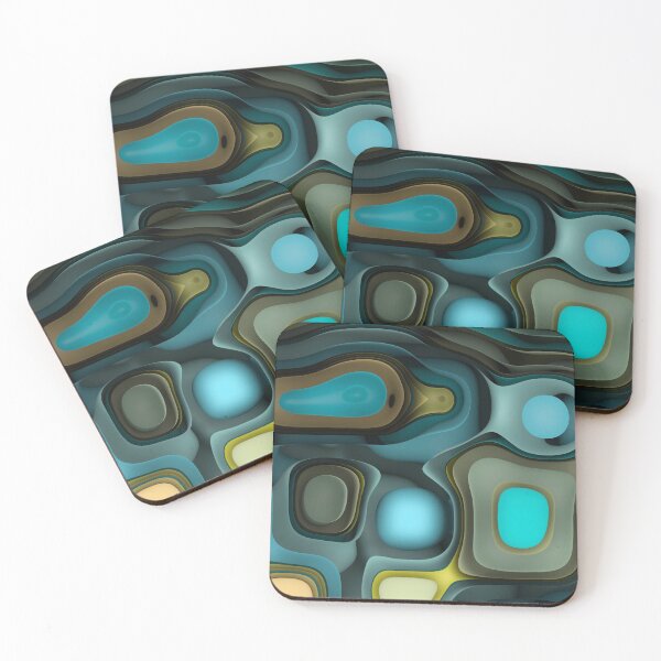 Item preview, Abstract Futuristic Curved Shapes designed and sold by WhimsyCanvasPrints.