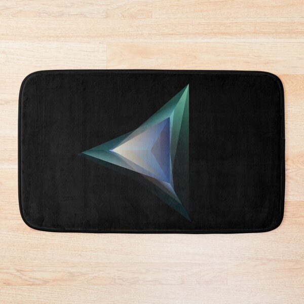 Item preview, Abstract Glowing Multicolor Tetrahedron designed and sold by WhimsyCanvasPrints.