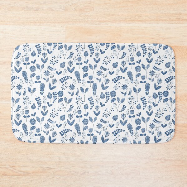 Item preview, Classic Blue Mythical Florals designed and sold by Theodora Gould.