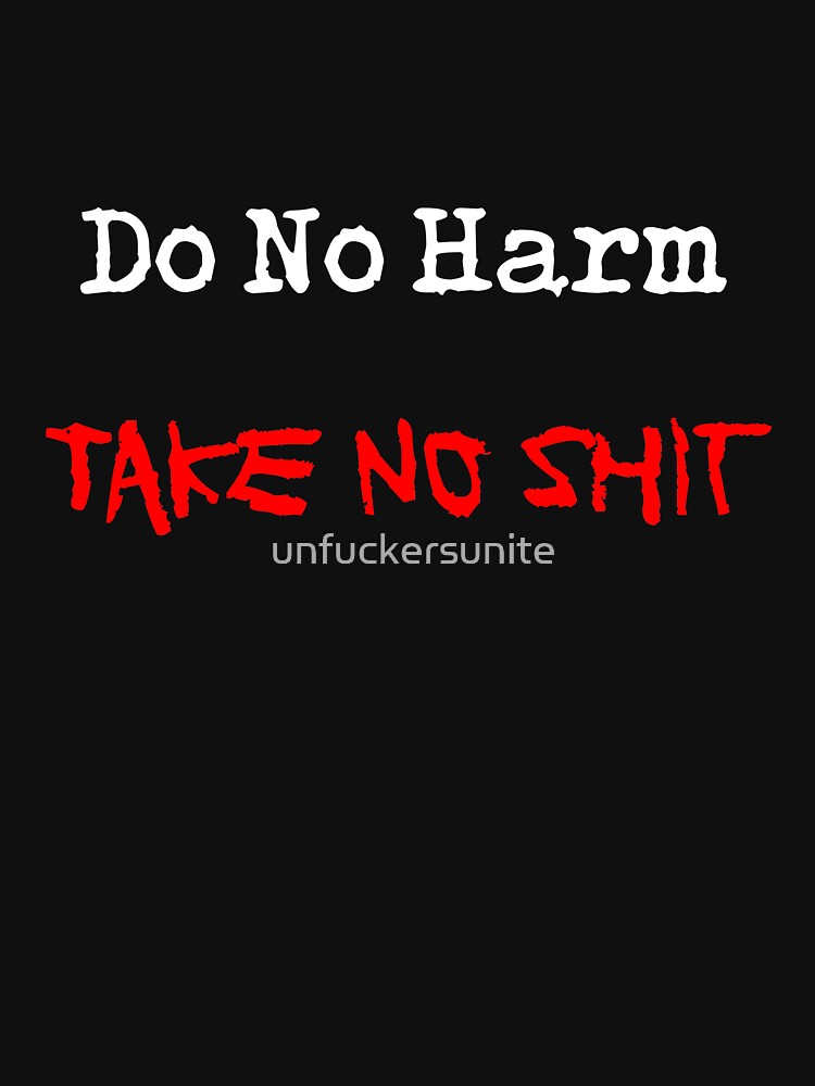 Thumbnail 7 of 7, Essential T-Shirt, Do no harm designed and sold by unfuckersunite.