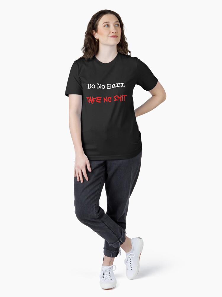 Thumbnail 4 of 7, Essential T-Shirt, Do no harm designed and sold by unfuckersunite.
