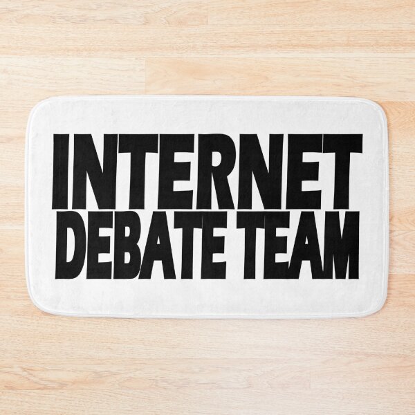 Item preview, Internet debate team in black designed and sold by AllShirts21.
