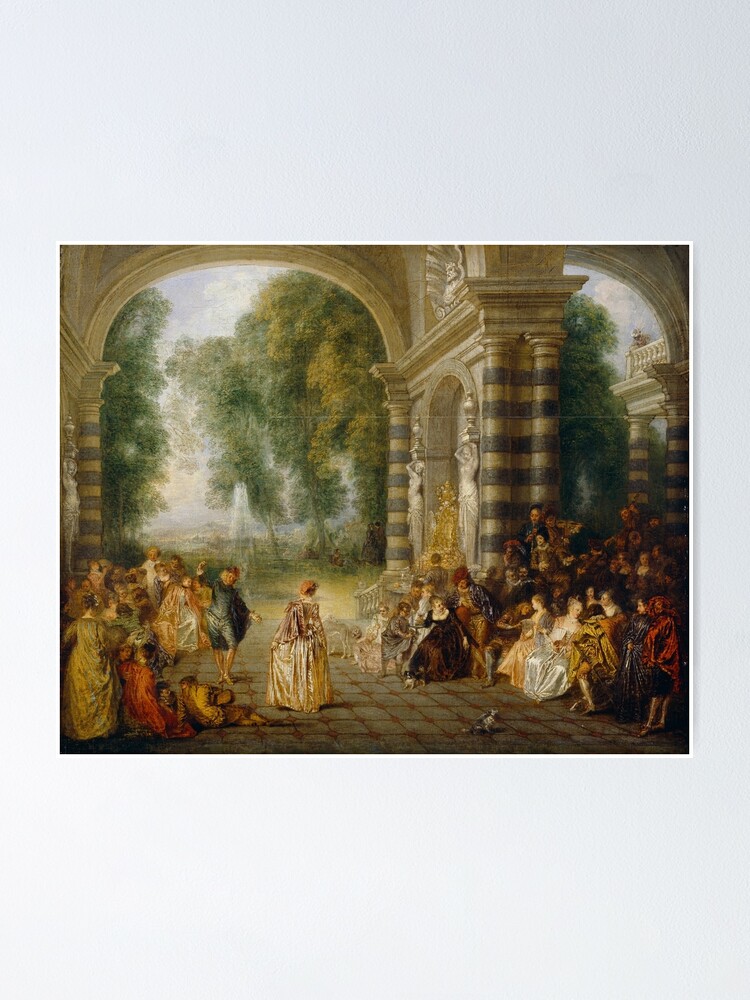 Canvas Print Poster Art The Embarkation for Cythera Jean-Antoine Watteau