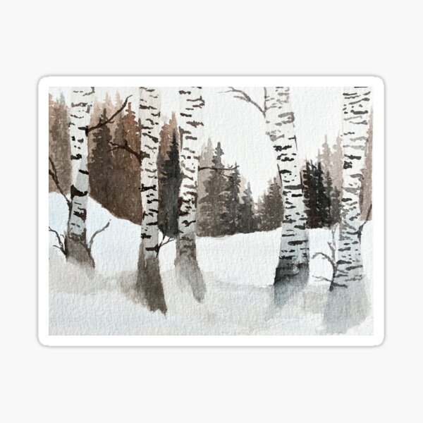 Item preview, Wintry Birch  designed and sold by Alane Fideler.