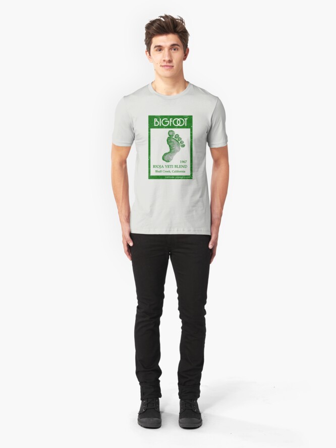 Alternate view of Bigfoot Wine Slim Fit T-Shirt