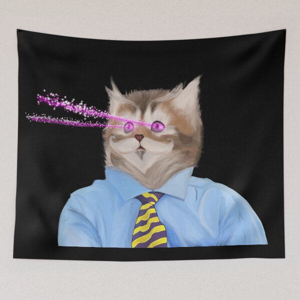 Item preview, Laser Beam Office Cat designed and sold by Esther Blevins.