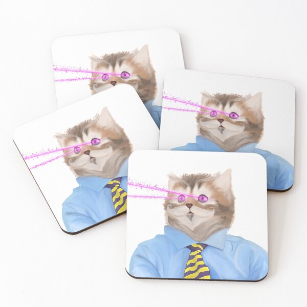 Item preview, Laser Beam Office Cat designed and sold by Esther Blevins.