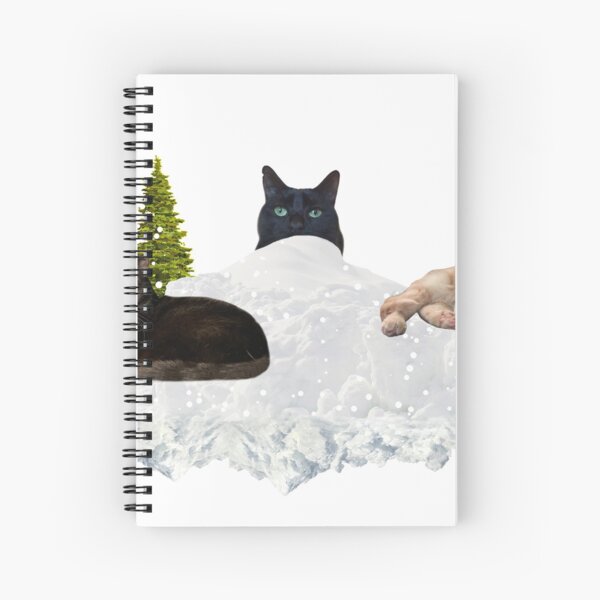 Blue Christmas V4 Spiral Notebook