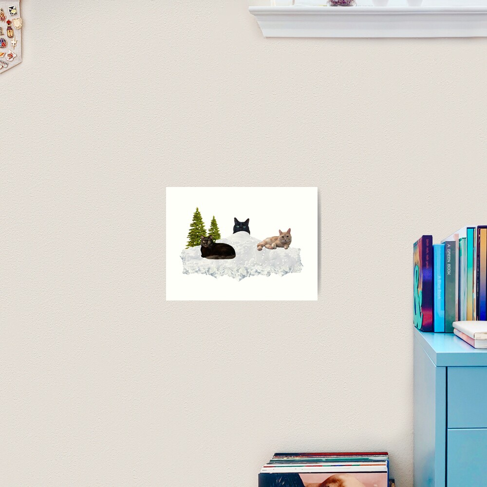 Blue Christmas V4 Art Print