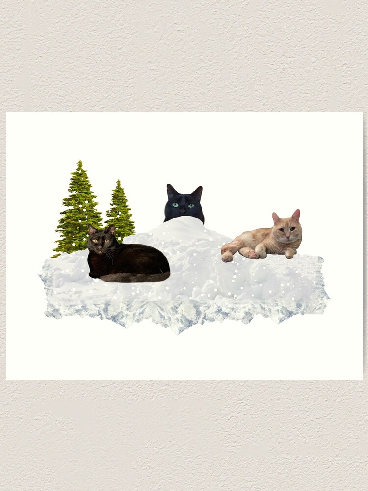 Alternate view of Blue Christmas V4 Art Print