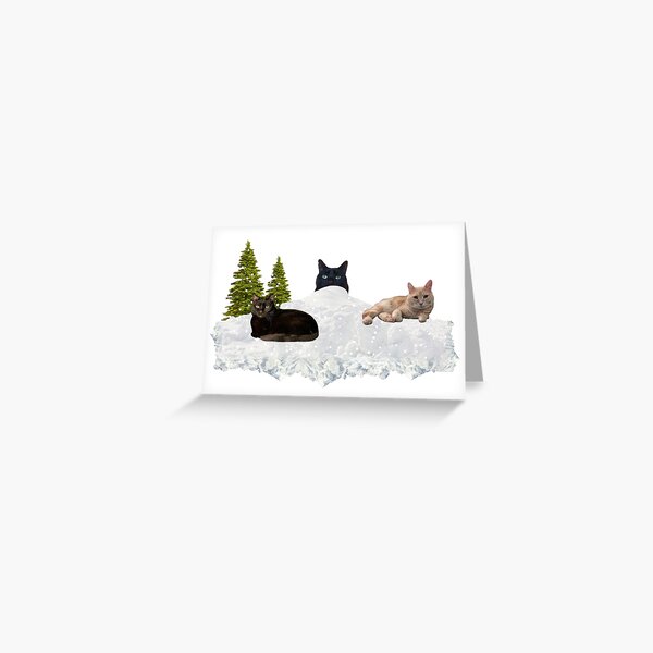 Blue Christmas V4 Greeting Card