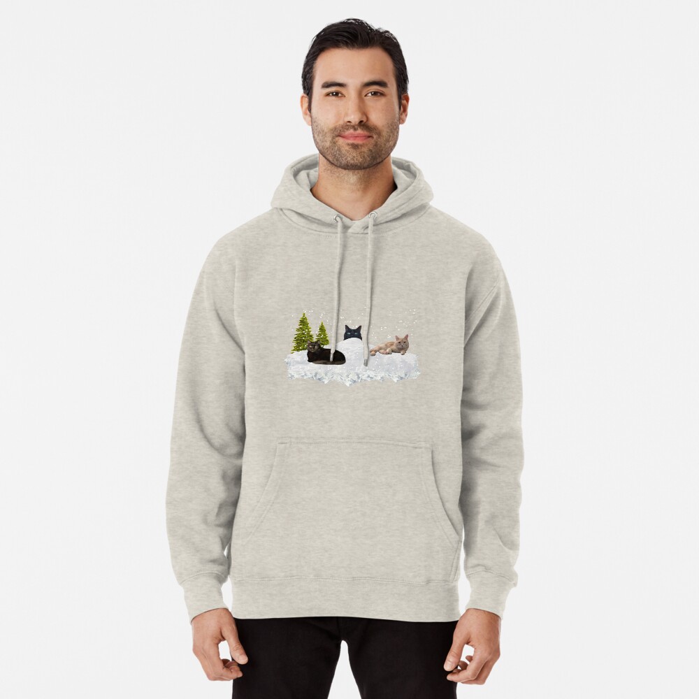 Blue Christmas V4 Pullover Hoodie