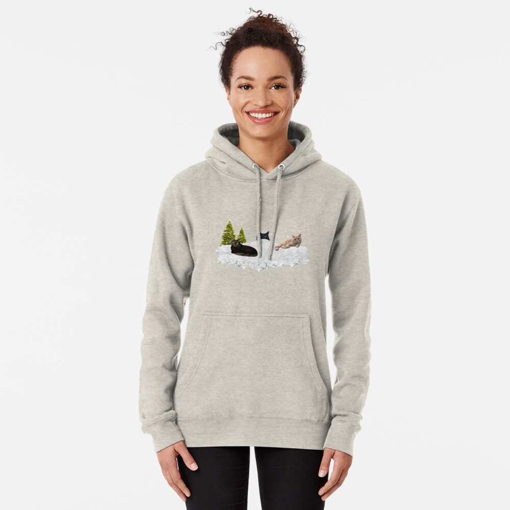 Blue Christmas V4 Pullover Hoodie