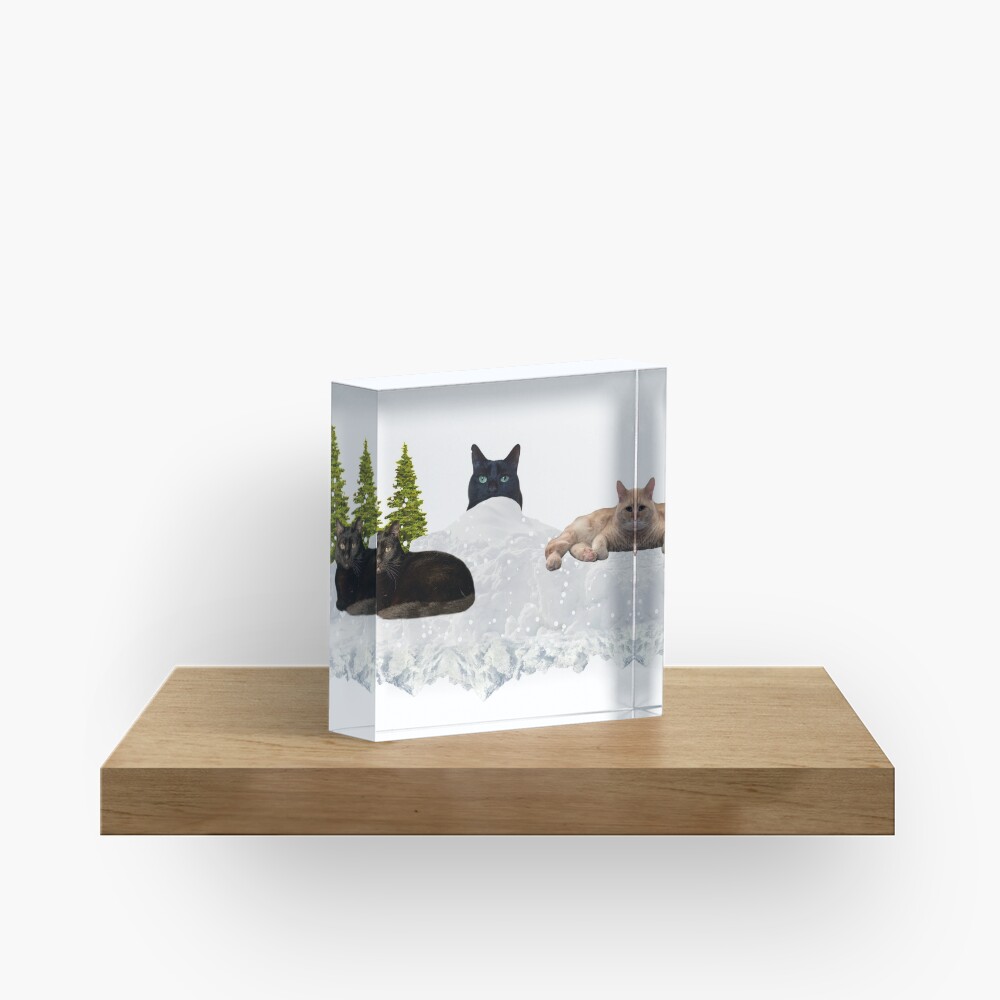 Blue Christmas V4 Acrylic Block