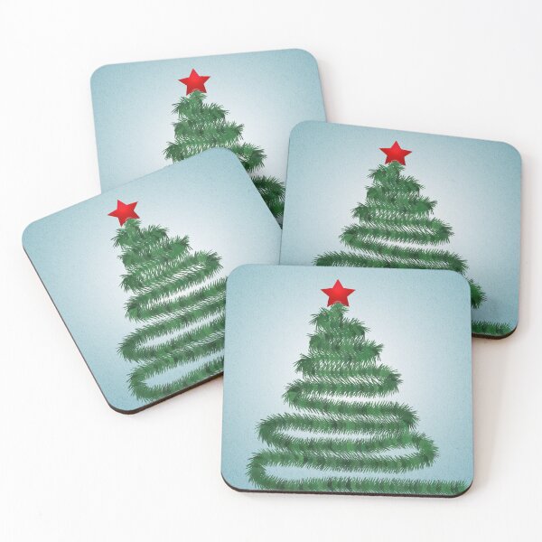 Item preview, Red Star and Green Bow Tree designed and sold by BloomCatB.