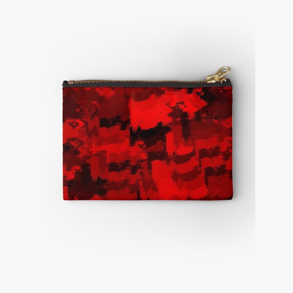 Item preview, Abstract Red and Black Brushstrokes designed and sold by Poetic Patterns Studio.