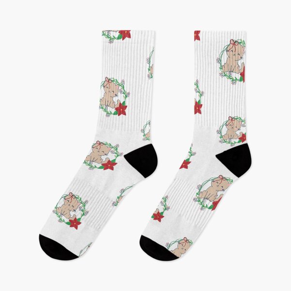 Item preview, Tis The Season To Be Meowy Funny Christmas Cat design designed and sold by BUBLTEES.