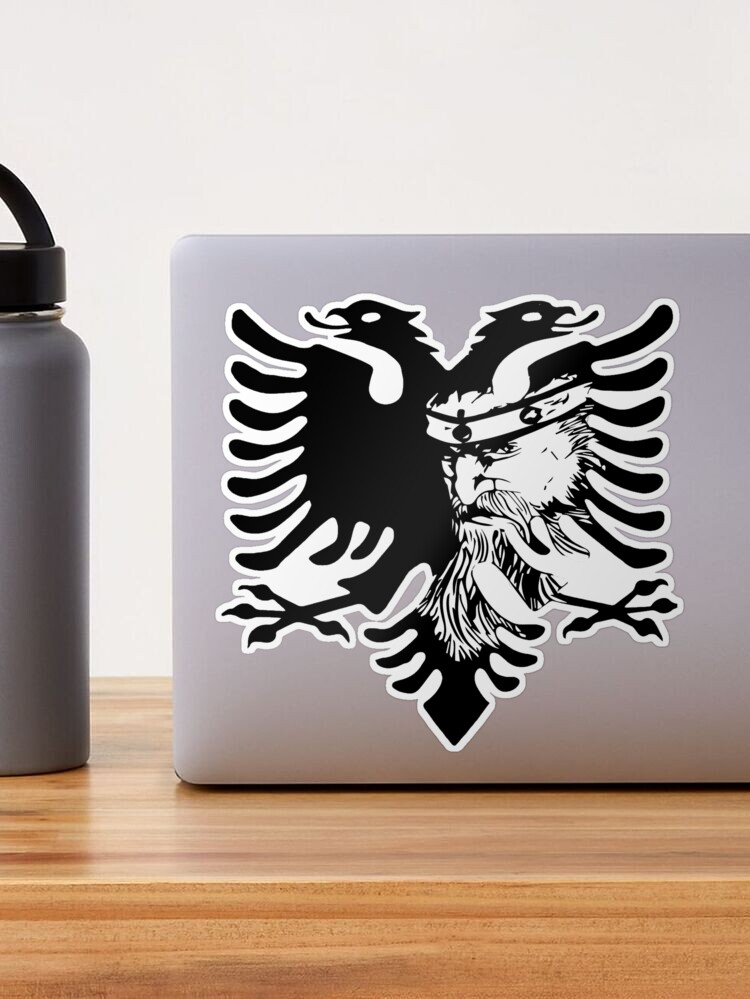 Albanischer Adler Spiegel Aufkleber
