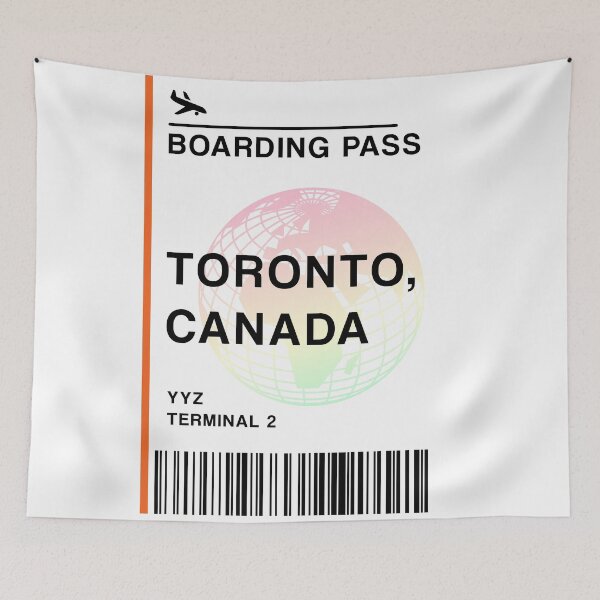 Item preview, Toronto Plane Ticket designed and sold by BlankCog.