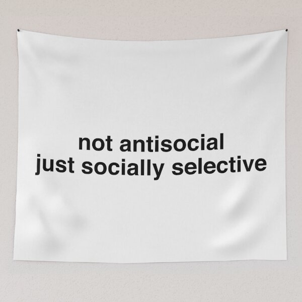 Item preview, NOT ANTISOCIAL in black designed and sold by yamanos.
