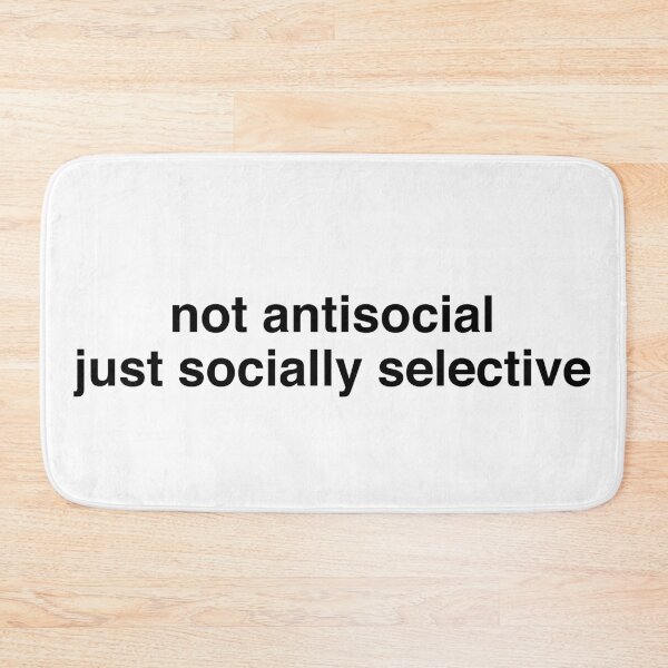 Item preview, NO ANTISOCIAL en negro designed and sold by yamanos.
