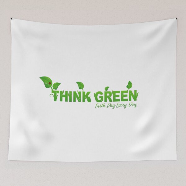 Item preview, Think Green. Earth Day Every Day designed and sold by lucidfrog.