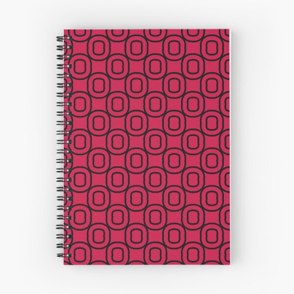 Item preview, Red and Black Oval Pattern designed and sold by Poetic Patterns Studio.