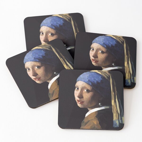 Item preview, Johannes Vermeer- Girl With The Pearl Earring Low poly designed and sold by krisztinaart.