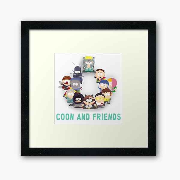 Coon and Friends Framed Art Print