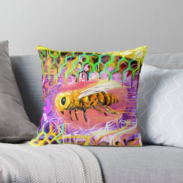 Vee Bee Throw Pillow