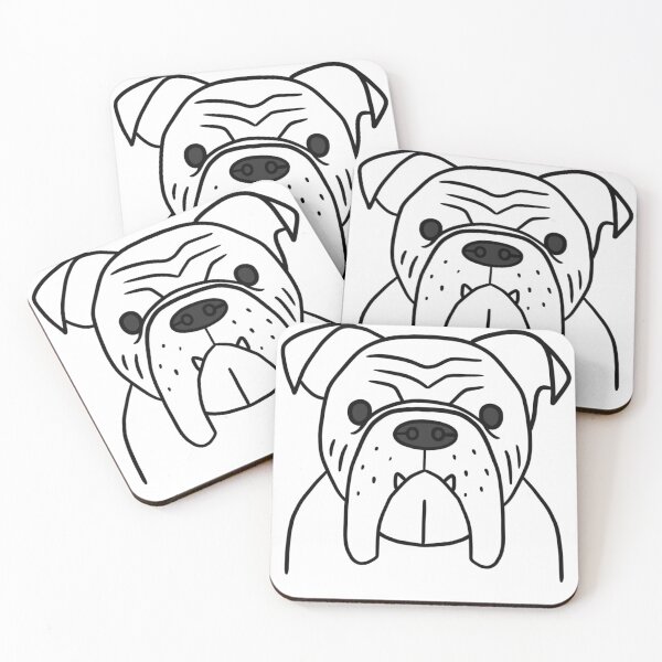 Item preview, Bull dog minimal  designed and sold by BundleDoodle.