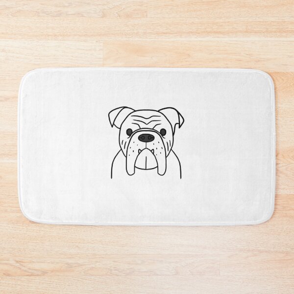 Item preview, Bull dog minimal  designed and sold by BundleDoodle.