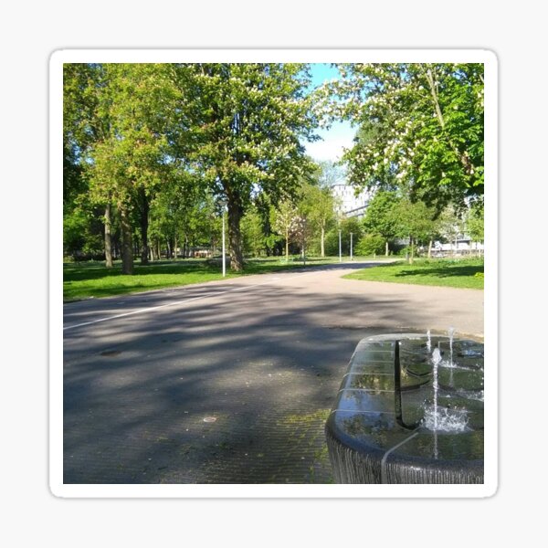 Spring Fountain Sticker