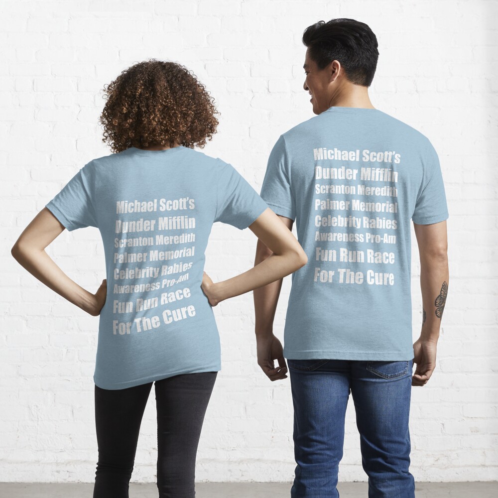 michael scott's dunder mifflin fun run shirt