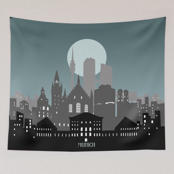 Item preview, munich skyline designed and sold by BekimART2.
