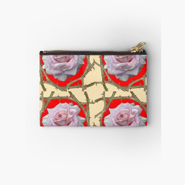 Item preview,  RED- CREAM ART PINK ROSES ART ROSE BRAMBLES designed and sold by sharlesart.