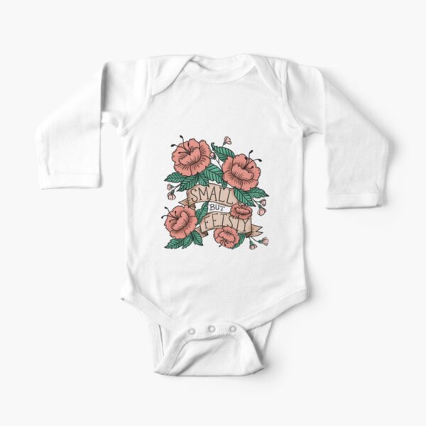 Small but Feisty - Tattoo Long Sleeve Baby One-Piece