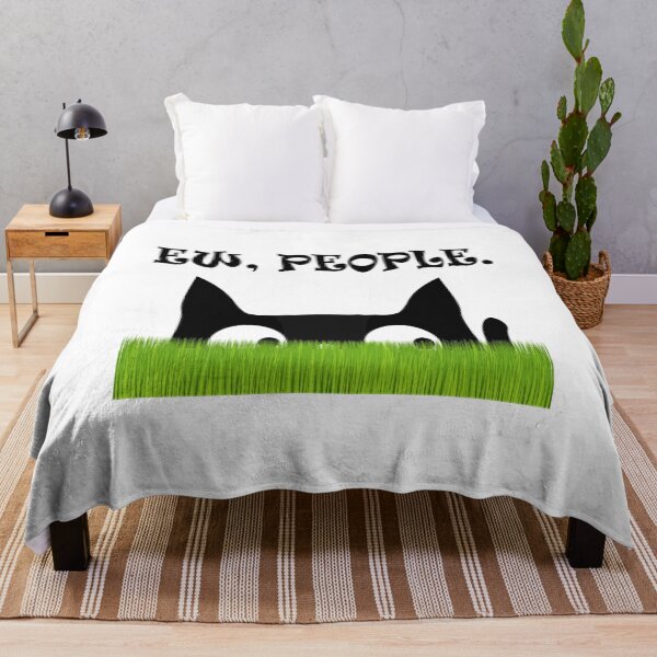 Item preview, Ew People Funny Cat Green Grass designed and sold by Atteestude.