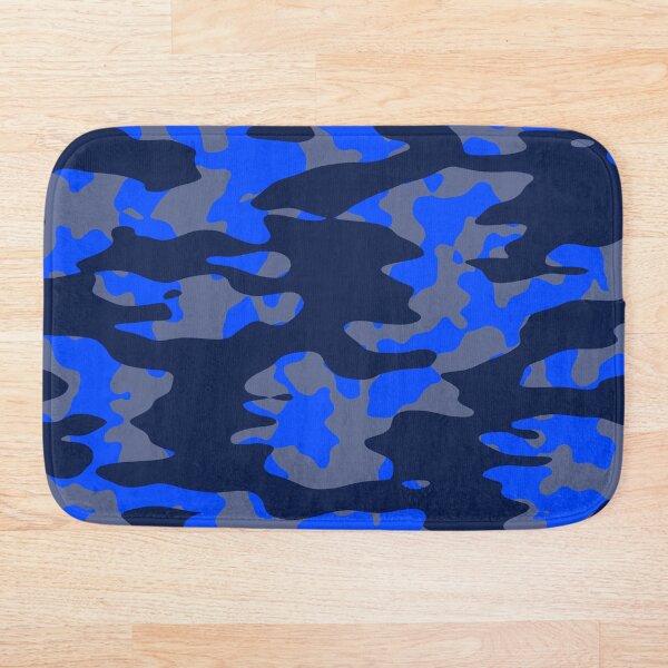 Camo Blues Bath Mat