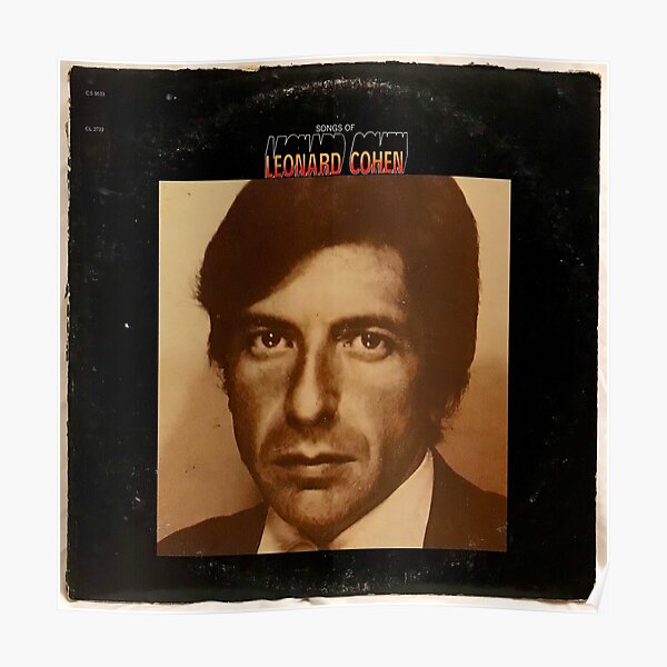 Leonard Cohen 10 Singer Poster Music Soft Rock Star Photo Black White Tribute