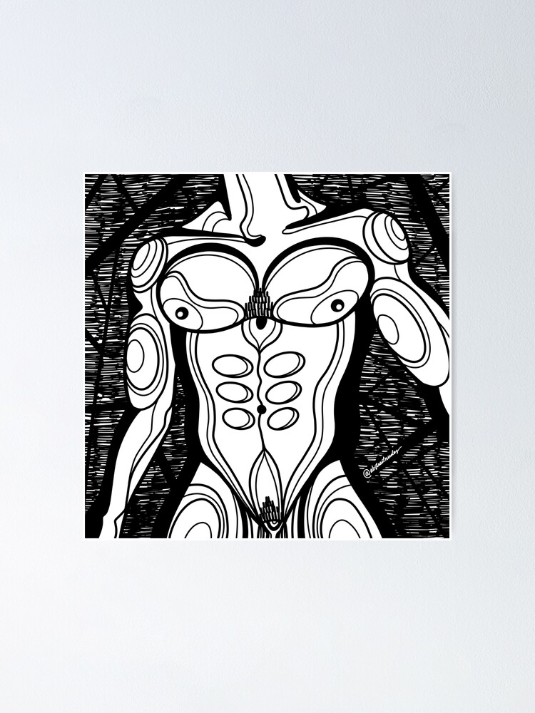 Alternate view of Abstract Body 5 Poster