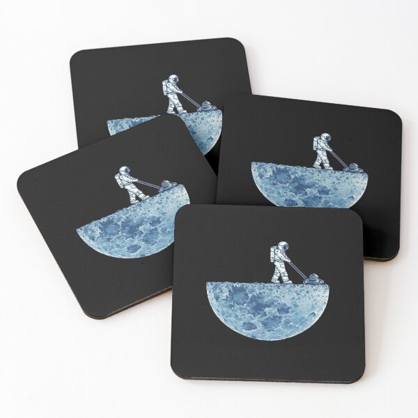 Item preview, Asronaut mowing the moon designed and sold by Gatsbird Design.