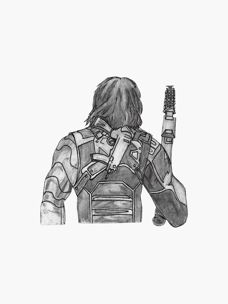 Download "The Winter Soldier" Sticker by Alaina00 | Redbubble